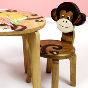 Wooden Chair Monkey by Mango Trees