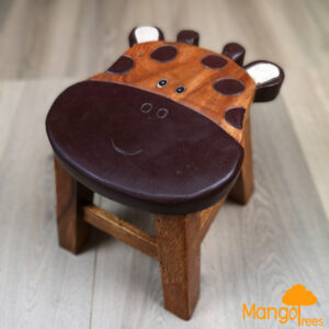 Wooden Stool Giraffe by Mango Trees
