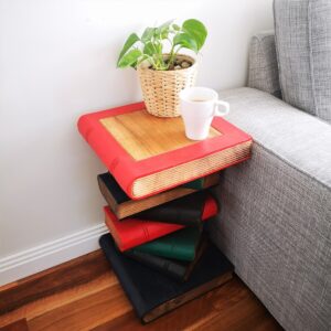 Stack Antique Finish Side Table/Corner Table/Plant Stand Raintree Wood by Mango Trees