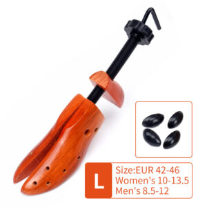 PCS Brown Adjustable Wooden Shoe Stretcher for Men & Women