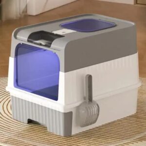 UV Sterilizing Cat Litter Box -Enclosed Design