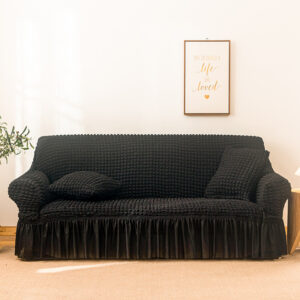 sofa cover black (190-230cm) by Elosung