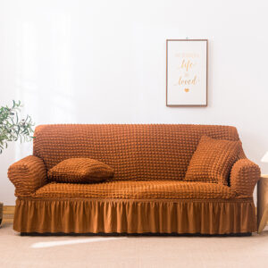 sofa cover mustard yellow (235-300cm) by Elosung