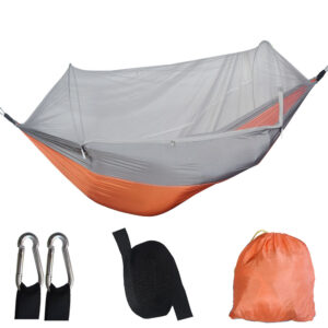 And Grey Automatic Pop-Up Mosquito Net Hammock - 200kg Load Capacity