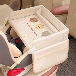 Children's Portable Car Seat Activity Tray - Multifunctional Travel Desk by Elosung