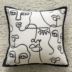 Avatar 45x45cm Decorative Zebra-Pattern Pillow Cover with Non-Woven Insert by Elosung