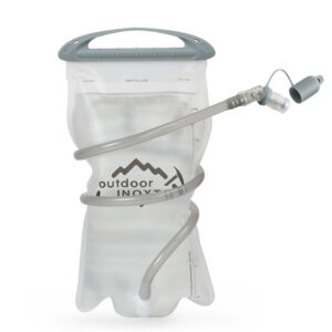 White Hydration Bladder - Foldable Water Bag for Cycling