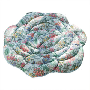 Rose Pattern Pure Cotton Chair Cushion - Thickened 50x50cm Office Sofa Pad by Elosung