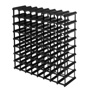 Wine Rack 72 Bottle Black by Artiss