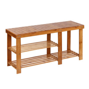 Bamboo Shoe Rack Bench by Artiss